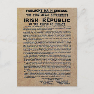 Easter Rising Proclamation of the Irish Republic Holiday Postcard
