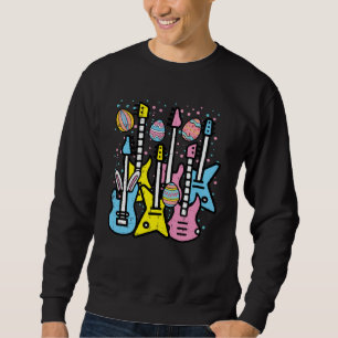 Easter Rocker Guitars Rock Music Men Boys Kids Tee