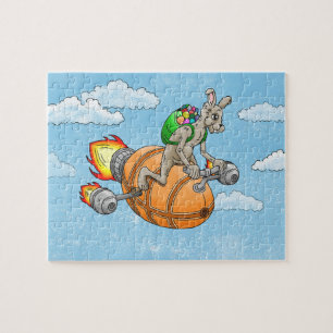 Easter Rocket Bunny Jigsaw Puzzle
