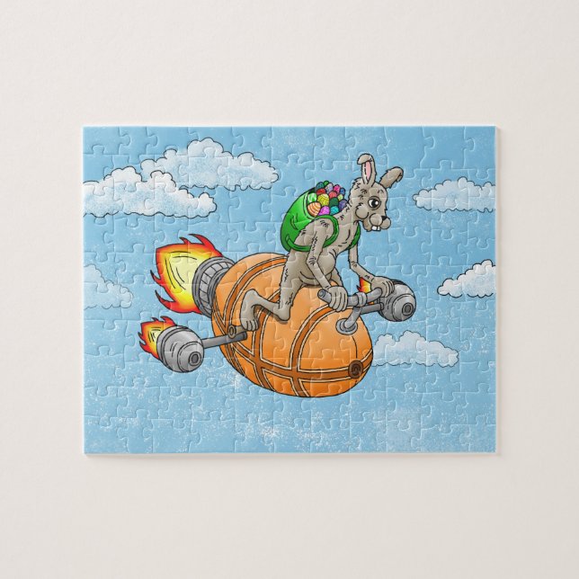 Easter Rocket Bunny Jigsaw Puzzle (Horizontal)