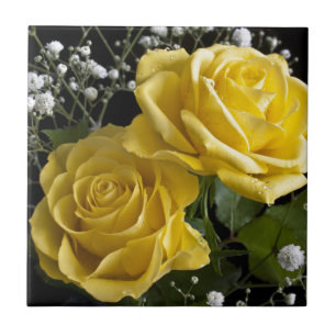 Easter Roses Ceramic Tile