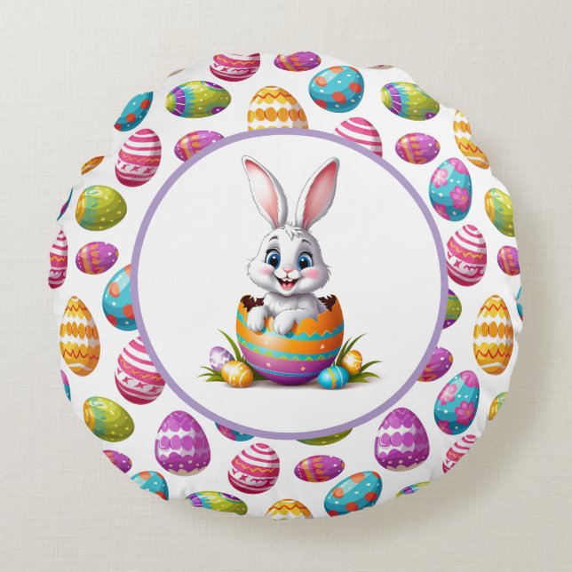 Easter  round cushion (Front)