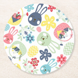 Easter  round paper coaster