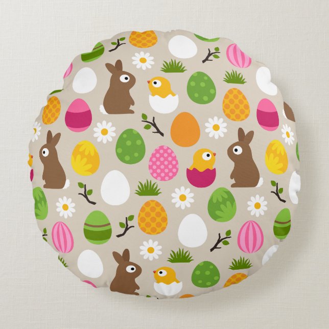Easter Round Pillow (Front)
