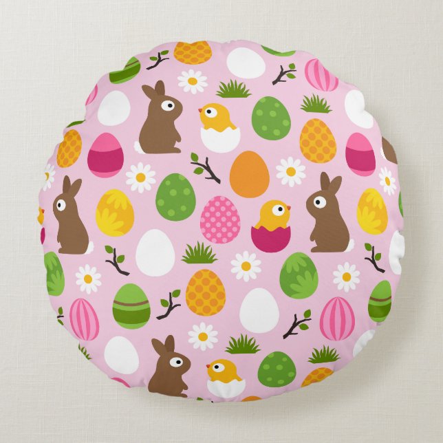 Easter Round Pillow (Front)