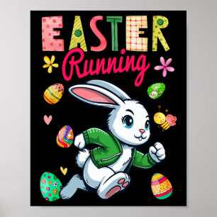 Easter Running Costume Bunny Runner Matching Famil Poster