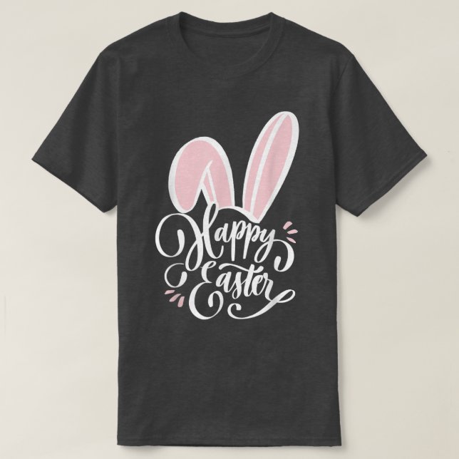 Easter s For Women, Men and Kids Happy Easter Bunn T-Shirt (Design Front)
