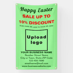 Easter Sale Light Green Business Banner