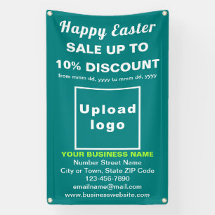Easter Sale Teal Green Business Banner