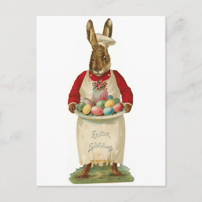 Easter Salutations Vintage Holiday Postcard (Front)