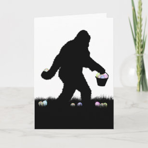 Easter Sasquatch Holiday Card