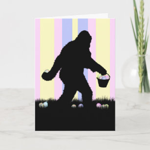 Easter Sasquatch Holiday Card