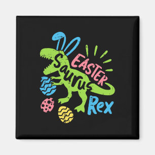 Easter Saurus Rex Bunny Dinosaur Egg Hunting Men W Magnet