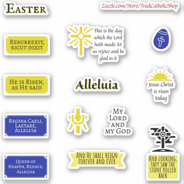 Easter Scripture Quotes Colourful Trad Catholic (Front)