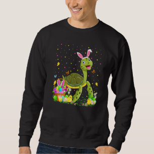 Easter Sea Turtle Bunny Egg Hunting Sea Turtle Eas Sweatshirt