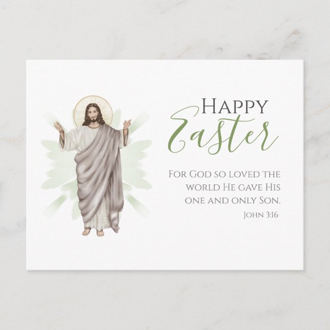 Easter Service Church Visitor Packets Postcard (Front)