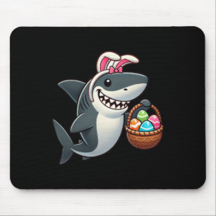 Easter Shark Easter Sket Bunny Ears Happy Easter B Mouse Pad