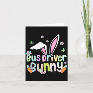 Easter shirts for women happy bus driver bunny card