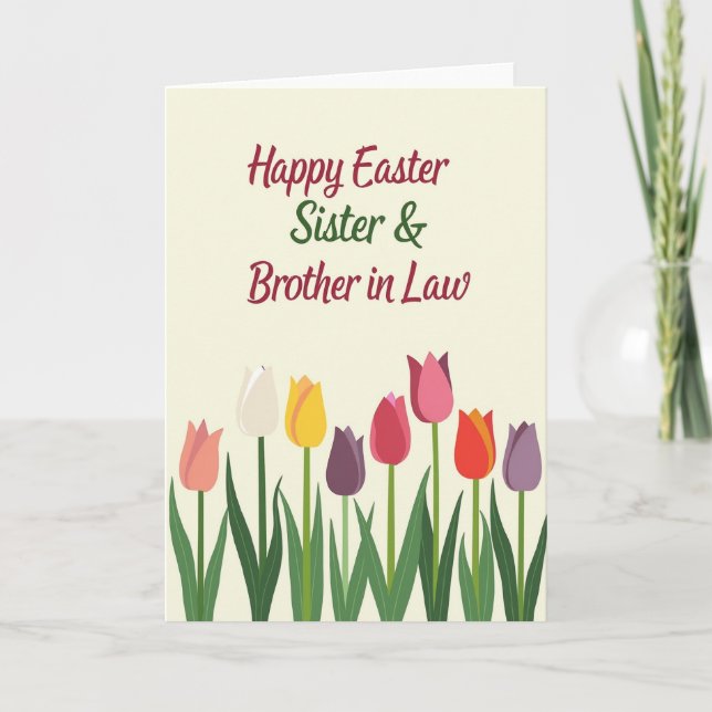 Easter Sister Brother In Law Card (Front)