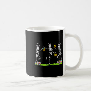 Easter skeletons dancing funny bunny bones womenEa Coffee Mug
