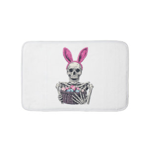 Easter Skull � Funny Bunny Skeleton Bath Mat