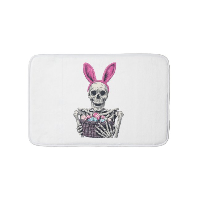 Easter Skull � Funny Bunny Skeleton Bath Mat (Front)