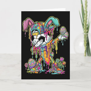 Easter Soccer Ice Cream Drip Dabbing Soccer Drippi Card