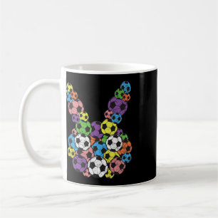 Easter Soccer Lover Bunny Head Ll Egg Hunting Spri Coffee Mug