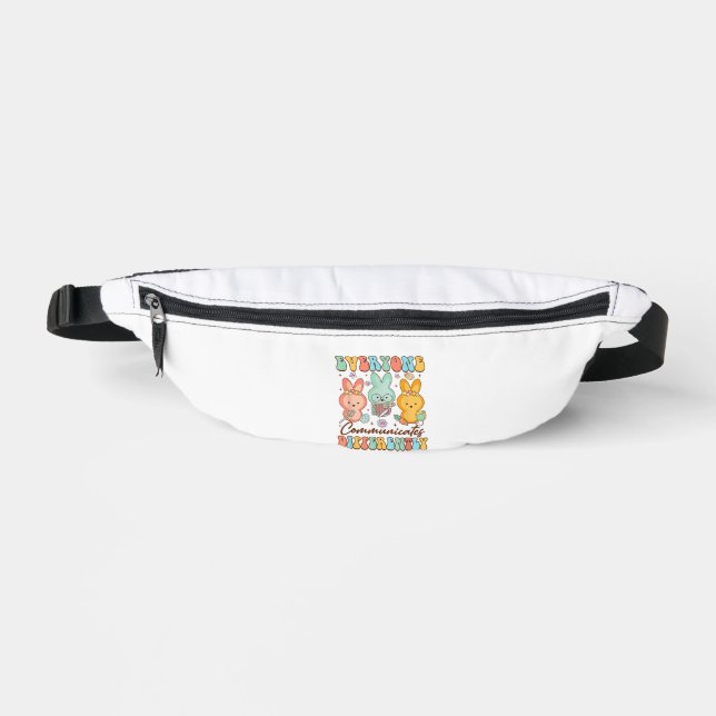 Easter Speech Therapy SLP Everyone Communicates Di Bum Bags (Front)