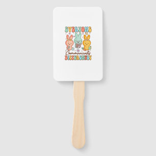 Easter Speech Therapy SLP Everyone Communicates Di Hand Fan