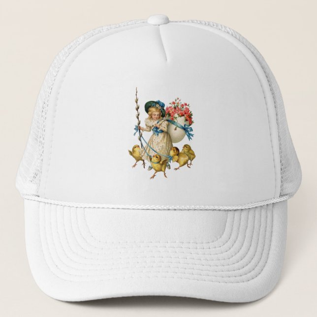 Easter Splendor: Victorian Trucker Hat (Front)
