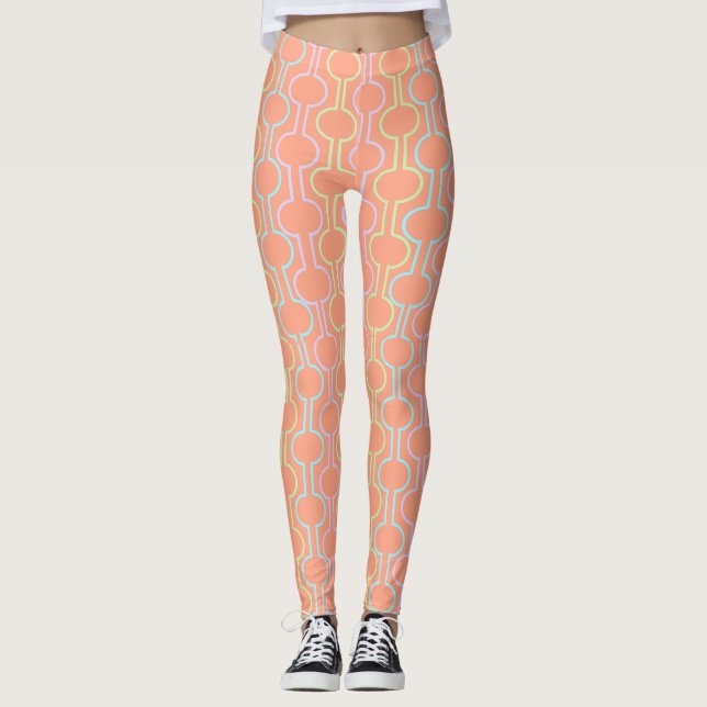 Easter Split Circles Leggings (Front)