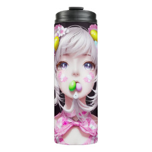Easter/spring Anime girl  Thermal Tumbler