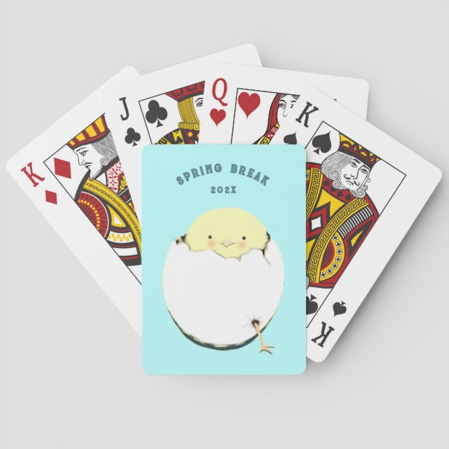 Easter Spring Break Party Playing Cards (Back)