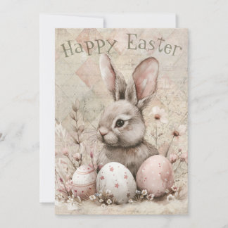 Easter Spring Bunny Holiday Card