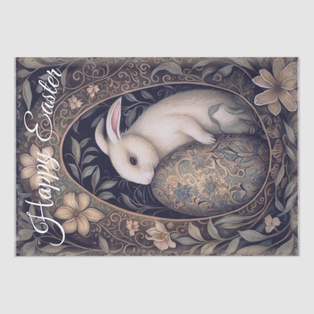 Easter Spring Bunny Tissue Paper (Front)