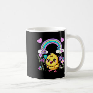 Easter Spring Chick Flowers Children Child Coffee Mug