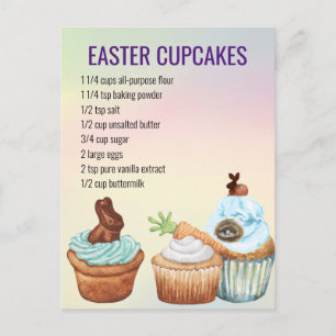 Easter Spring Cupcake Recipe   Postcard