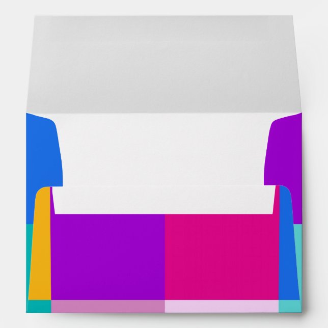 Easter Spring Squares Envelope (Back (Bottom))