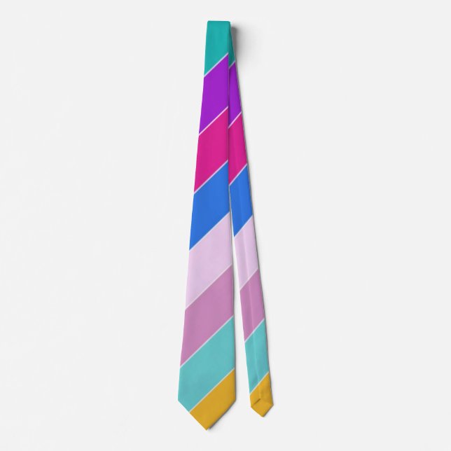Easter Spring Stripes Tie (Front)