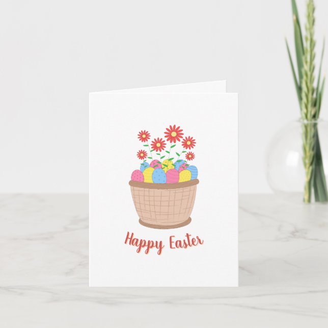 Easter Spring Wishes Warm Seasonal Greeting Invitation (Front)