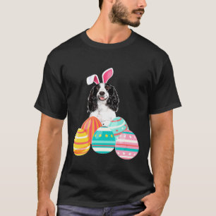Easter Springer Spaniel Bunny Ears Eggs Funny T-Shirt