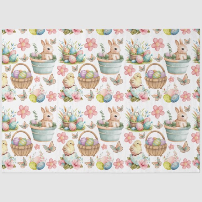 Easter Springtime  Tissue Paper (Front)