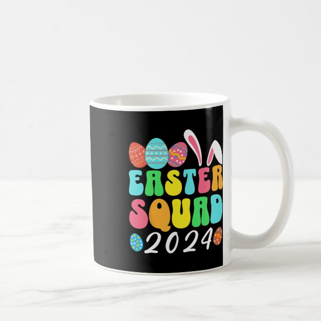 Easter Squad 2024 Bunny Egg Hunt Matching Group Ea Coffee Mug (Right)