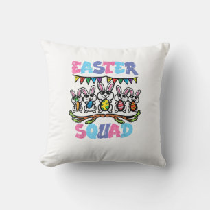 Easter Squad Bunnies Family Matching Men Women Kid Cushion