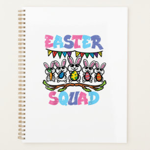 Easter Squad Bunnies Family Matching Men Women Kid Planner