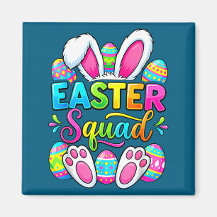 Easter squad bunnies family matching men women magnet