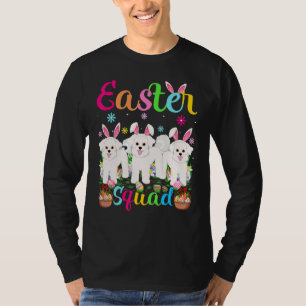 Easter Squad Bunny Ear Bichon Frise Dog Happy East T-Shirt