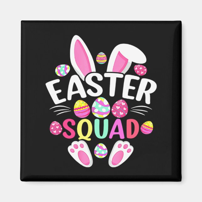 Easter Squad Bunny Ear Eggs Magnet (Front)