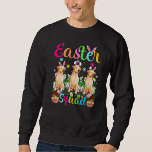 Easter Squad Bunny Ear Labrador Retriever Dog Happ Sweatshirt